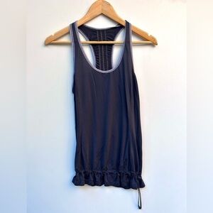 Lululemon Chirred Racerback Cinched Waist Tank Top grey